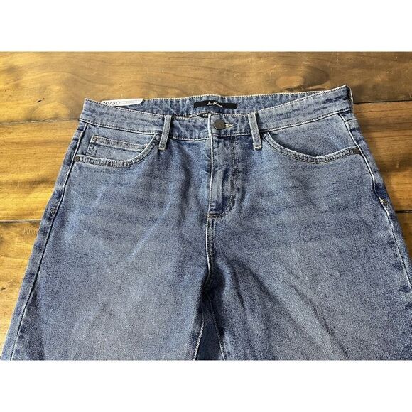 Sam Edelman Jeans The Kitten Straight Mid Rise Ankle Raw Hem Size 10/30 NWT - Picture 3 of 11